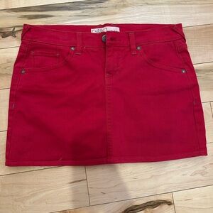 Old Navy Vibrant Red Mini Skirt